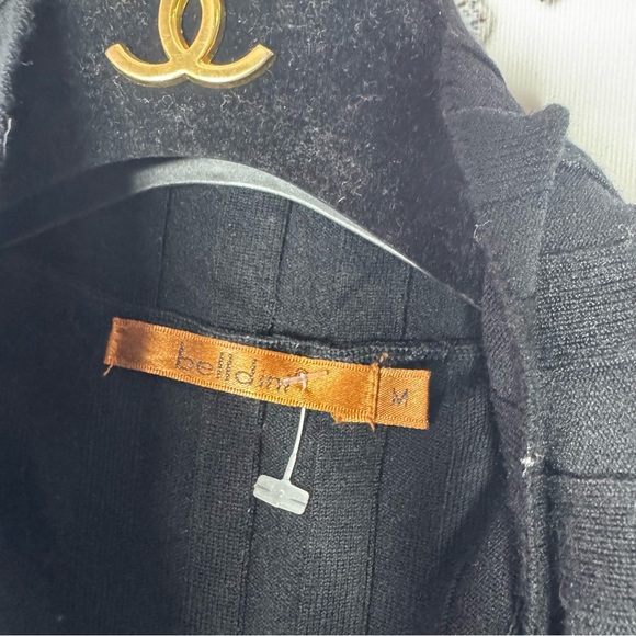 Belldini vest rhinestone bling zipper zip up diamonds ribbed tank top cardigan - Picture 5 of 7